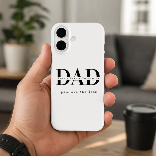 Personalized Modern DAD Phone Case (Creator Uploaded)