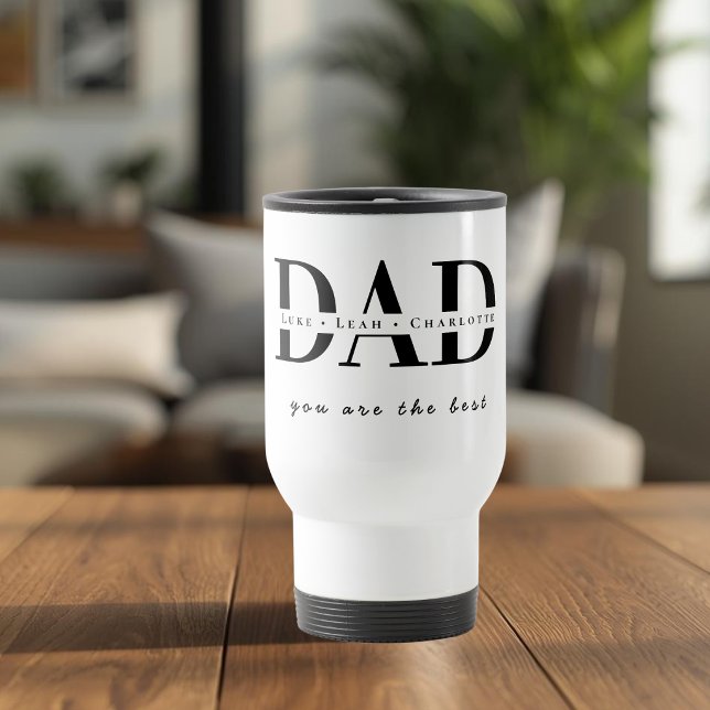 Personalized Modern DAD Travel Mug (Creator Uploaded)