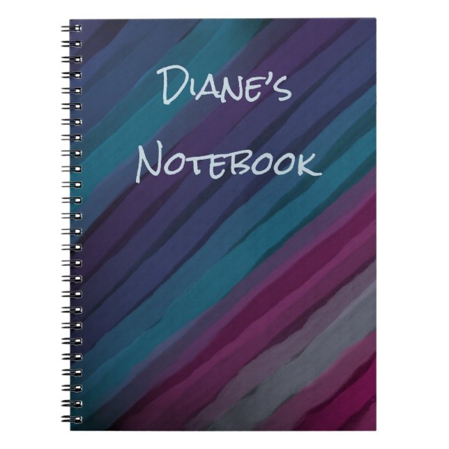 Personalized Modern Design Spiral Notebook (Front)