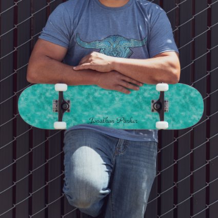 Personalized Modern Distressed Turquoise
