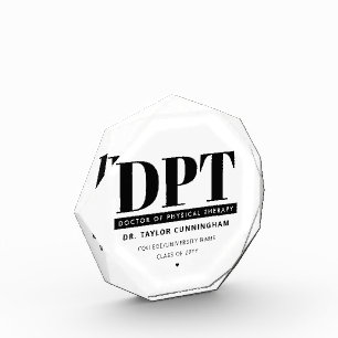 Personalized Modern DPT Doctor of Physical Therapy Acrylic Award