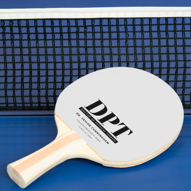 Personalized Modern DPT Doctor of Physical Therapy Ping Pong Paddle (Insitu)