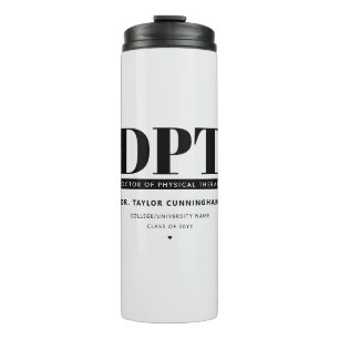 Personalized Modern DPT Doctor of Physical Therapy Thermal Tumbler