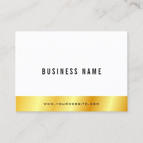 Personalized Modern Elegant Gold Look Simple Business Card