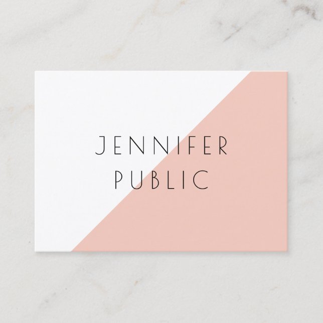 Personalized Modern Elegant Minimalist Template Business Card (Front)