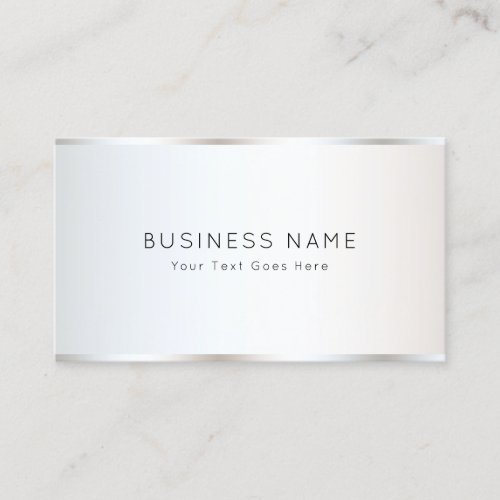 Personalized Modern Elegant Plain Template Best Business Card