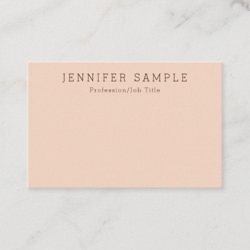 Personalized Modern Elegant Simple Template Business Card