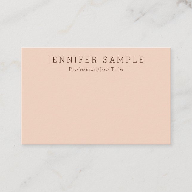 Personalized Modern Elegant Simple Template Business Card (Front)