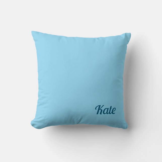 Personalized Modern Elegant Typography Name  Throw Pillow (Front)