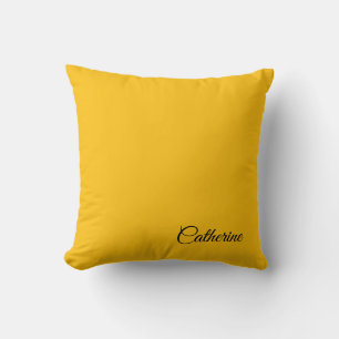 Personalized Modern Elegant Typography Name Throw Pillow
