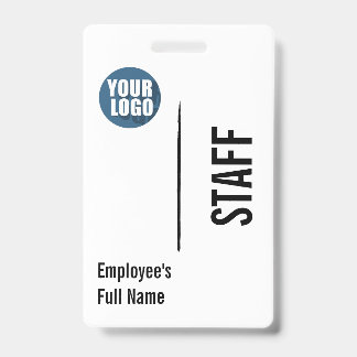 Personalized Modern Employee Logo Badge