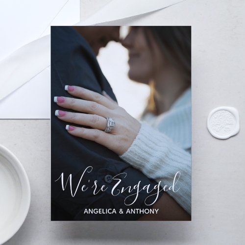Personalized Modern ENGAGEMENT PARTY  PHOTO Invitation