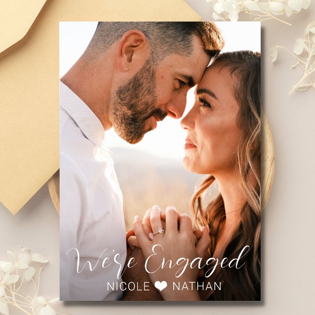 Personalized Modern ENGAGEMENT PARTY | PHOTO Invitation (Creator Uploaded)