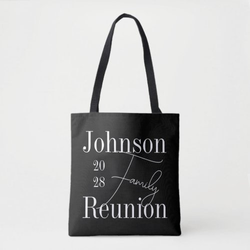 Personalized Modern Family Reunion Black and White