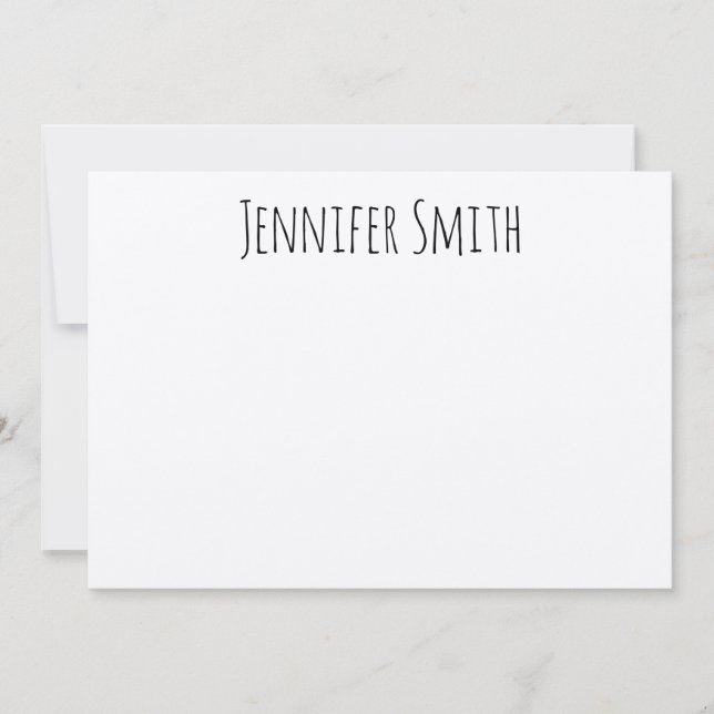 Personalized Modern Farmhouse Handwritten Style Note Card (Front)