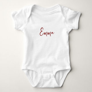 Personalized Modern First Name Baby Bodysuit