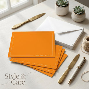 Personalized Modern Flat Note Card