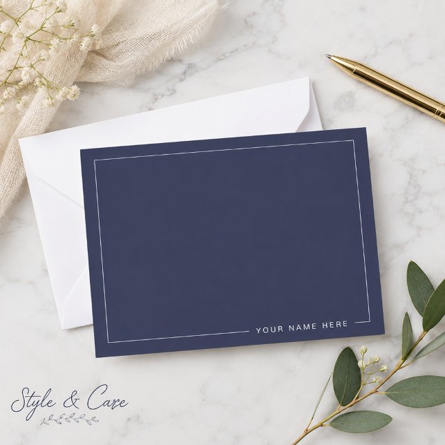 Personalized Modern Flat Note Card (Personalized Modern Flat Note Card)
