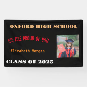 Personalized Modern graduation congratulations pho Banner