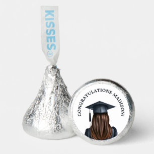Personalized Modern Graduation Female Graduate Hershey®'s Kisses®