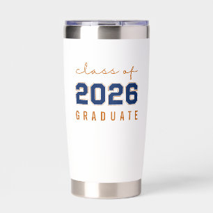 Personalized Modern Graduation Gift Class of 2026 Insulated Tumbler