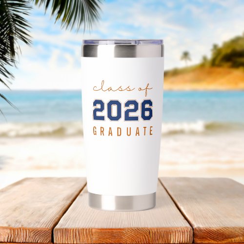 Personalized Modern Graduation Gift Class of 2026  Insulated Tumbler