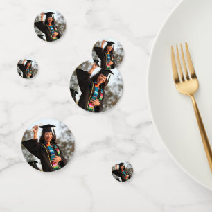 Personalized Modern Graduation Party Photo Confetti
