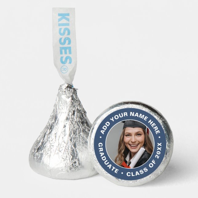 Personalized Modern Graduation Photo and Text Hershey®'s Kisses® (Front)