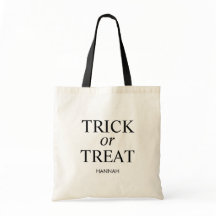 Personalized Modern Halloween Trick or Treat