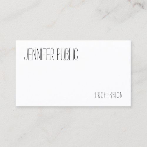 Personalized Modern Hand Text Minimalist Template Business Card