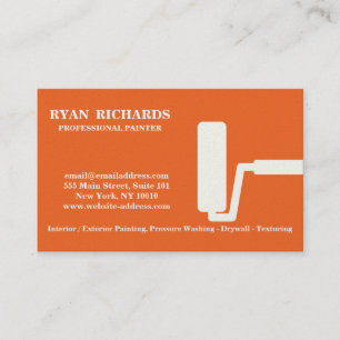 Personalized Modern House Painting Business Card
