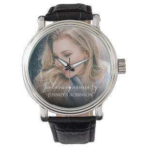 Personalized Modern In Loving memory   Memorial Watch