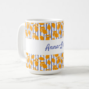 Personalized Modern Italian kitchen Lemons Coffee Mug