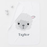 personalized lamb blanket