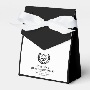 Personalized Modern Law School Graduation Favor Boxes