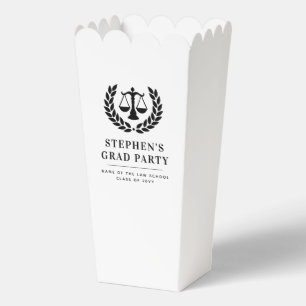 Personalized Modern Law School Graduation Favor Boxes