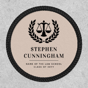 Personalized Modern Law School Graduation Patch
