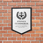 Personalized Modern Law School Graduation Pennant<br><div class="desc">Personalized Modern Law School Graduation Celebration and Graduate Gifts</div>