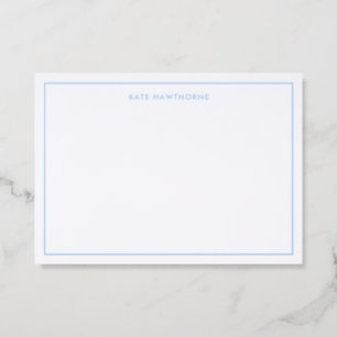 Personalized Modern Letterpress Note Card