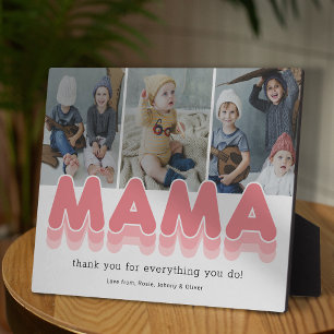 Personalized Modern Mama Photo Plaque