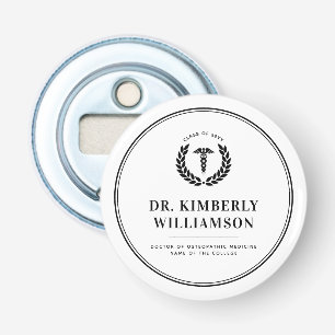 Personalized Modern Medical School Graduation Bottle Opener