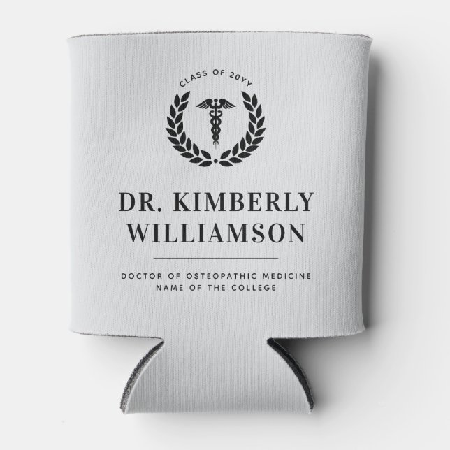 Personalized Modern Medical School Graduation Can Cooler (Front)