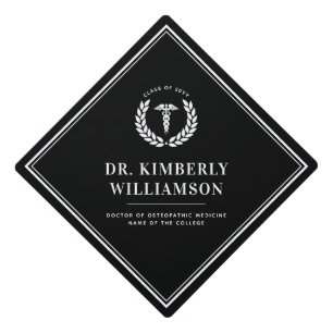 Personalized Modern Medical School Graduation Cap Topper