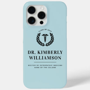 Personalized Modern Medical School Graduation iPhone 15 Pro Max Case