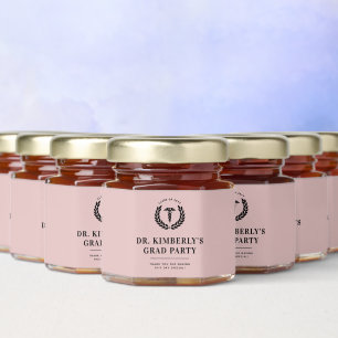 Personalized Modern Medical School Graduation Honey Jar Favors