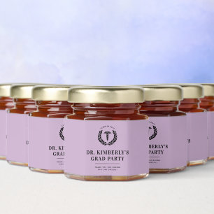 Personalized Modern Medical School Graduation Honey Jar Favors