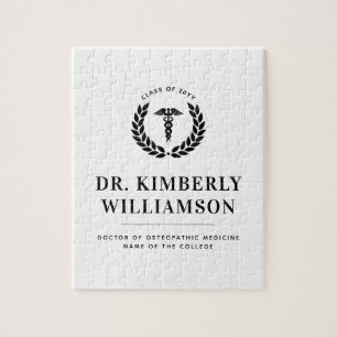 Personalized Modern Medical School Graduation Jigsaw Puzzle