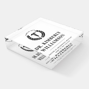 Personalized Modern Medical School Graduation Paperweight