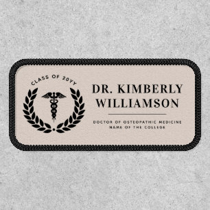 Personalized Modern Medical School Graduation Patch