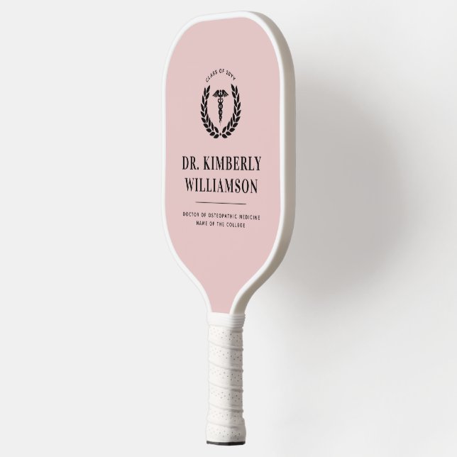 Personalized Modern Medical School Graduation Pickleball Paddle (Left)